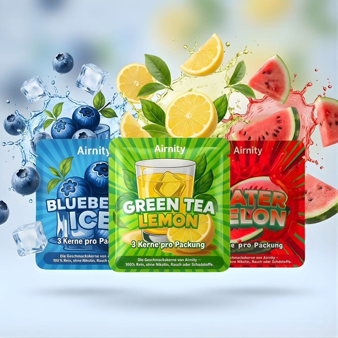 3er-Bundle Geschmackskerne – Natürlich & Rauchfrei | Airnity™