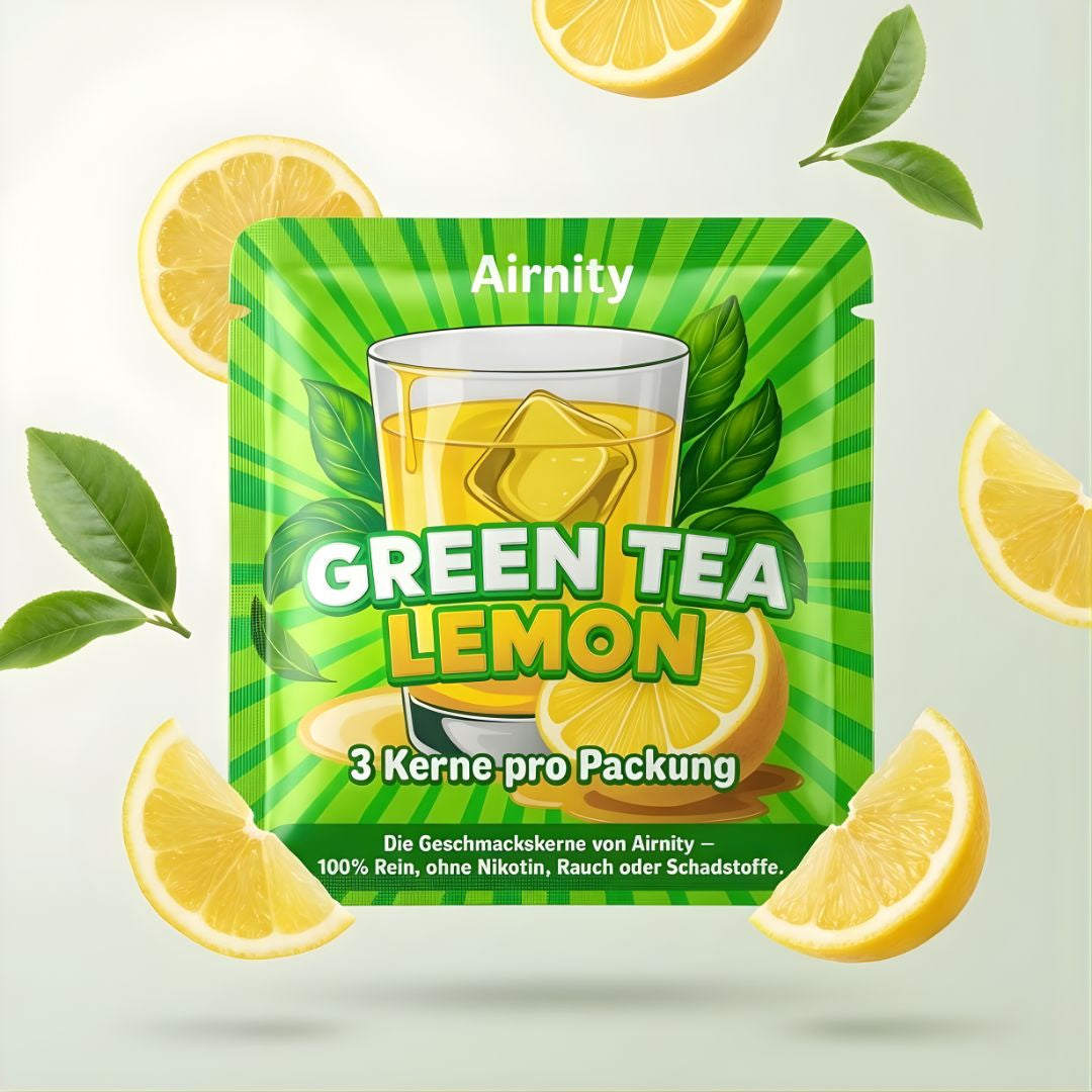 Green Tea Lemon Geschmackskerne – Frisch & Mild | Airnity™